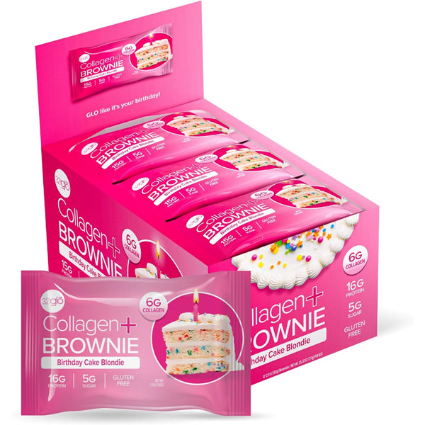 Ingredients of collagen brownies including oat flour and collagen peptides
