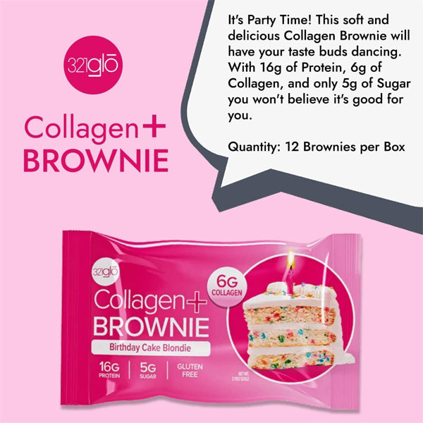 Person enjoying collagen protein brownies as a healthy snack