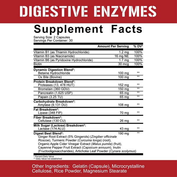 Man preparing a healthy meal while holding NutrientMax Digestive Enzyme Capsules.