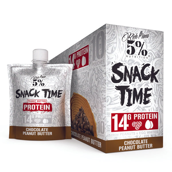 Single-serving peanut butter and egg white protein pouch for healthy on-the-go snacks
