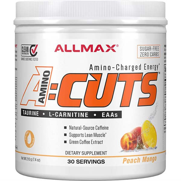A:Cuts Amino Energy Drink Mix showcasing its vibrant packaging and delicious flavors.
