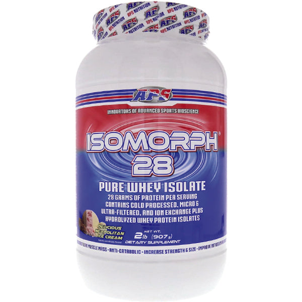 IsoMorph 28 Ultra-Pure Whey Protein Isolate in a shaker, perfect for muscle recovery.