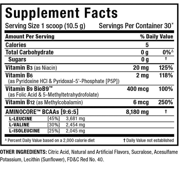 Athlete mixing BCAA supplement for workout performance