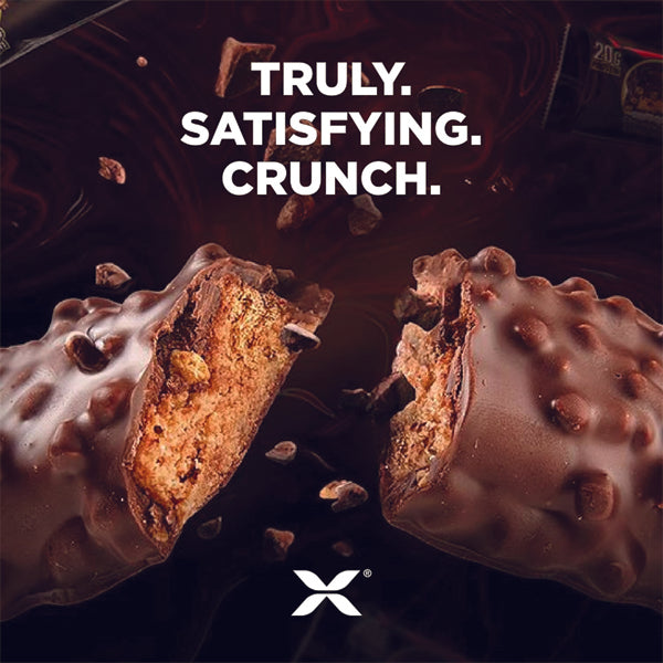 Hexapro High-Protein Energy Bar - close-up view showcasing the texture and layers.