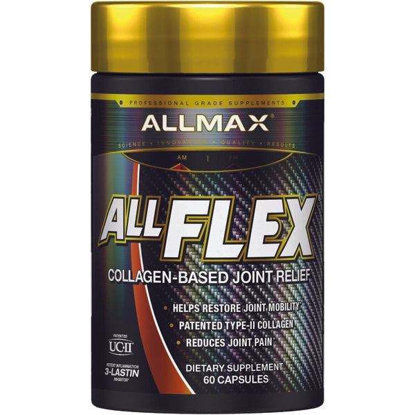 AllFlex Joint Health Capsules in a bottle, showcasing the microthin capsule design for quick release.