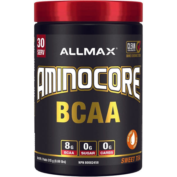 BCAA supplement bottle with clear labeling of amino acids and benefits