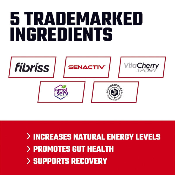 A scoop of Vibrant Energy Superfood Powder on a wooden spoon, perfect for smoothies and recovery.