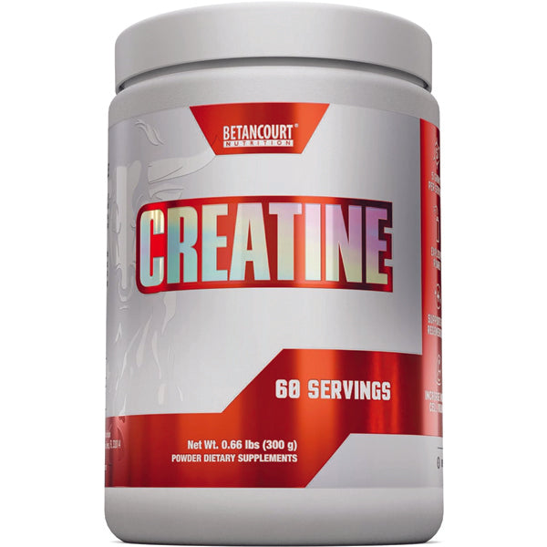 Betancourt Creatine Monohydrate powder in container, perfect for muscle gain and recovery