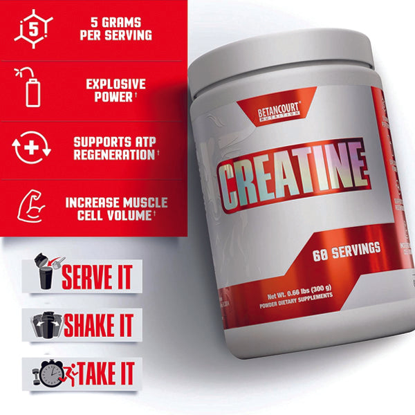 Athlete using creatine powder during workout for enhanced performance