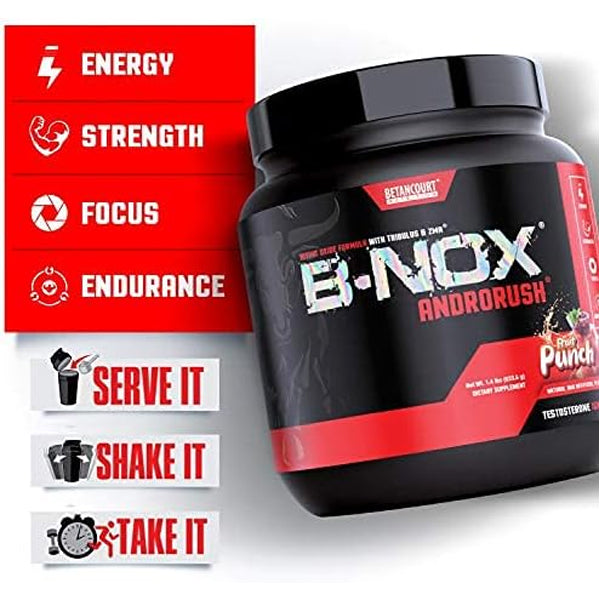 Athlete energizing before workout with Betancourt B-Nox Androrush