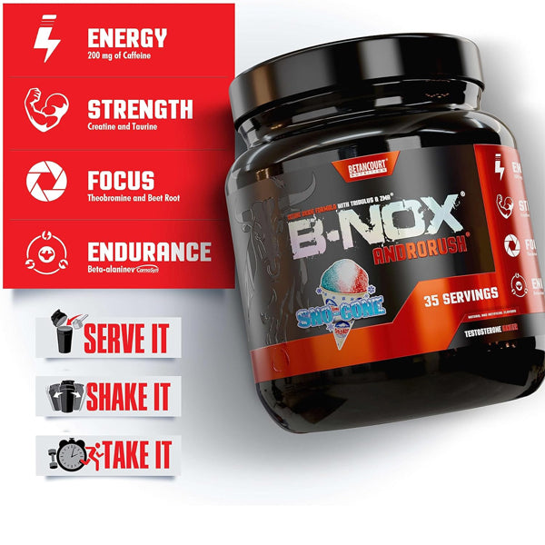 Pre-workout supplement with energy-boosting ingredients and testosterone support