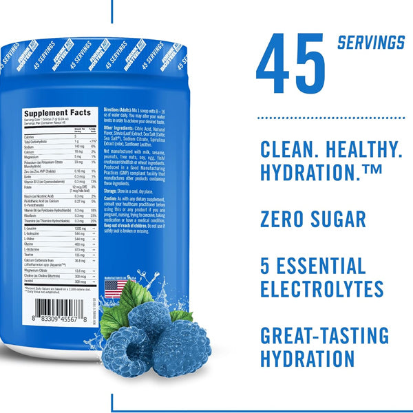Vegan-friendly hydration mix with BCAA and electrolytes in a sports setting