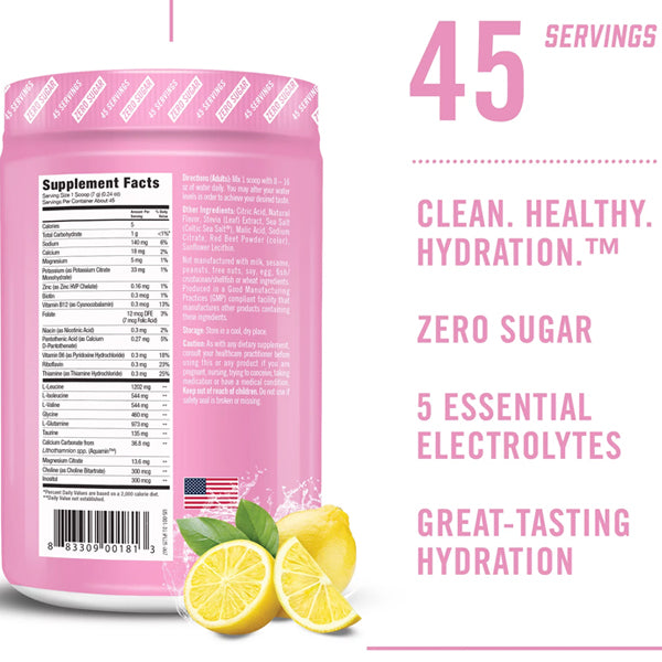 Active person mixing electrolyte drink for hydration post-workout