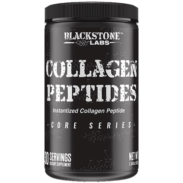 Close-up of dissolving collagen peptides in a glass of water for skin and joint health