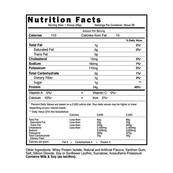PureWhey Pro Isolate packaging highlighting its muscle recovery benefits