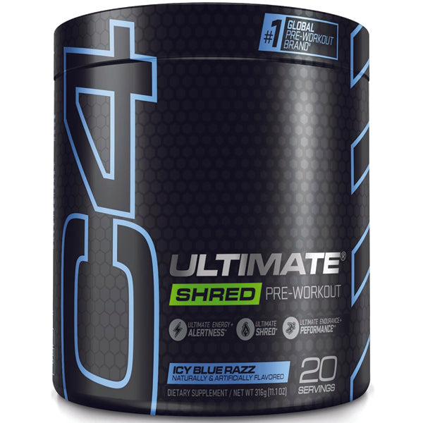 Side view of supplement facts and ingredients label detailing key components like caffeine and Capsimax