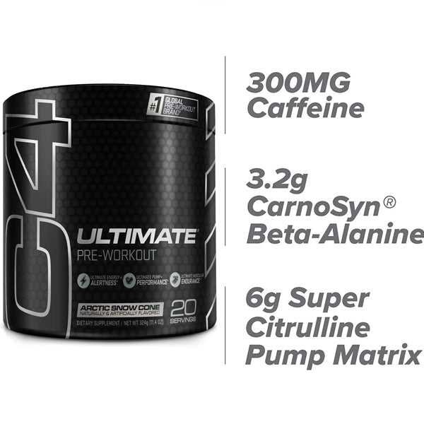 A person mixing C4 Ultimate pre-workout in a gym setting, highlighting its energy-boosting effects.