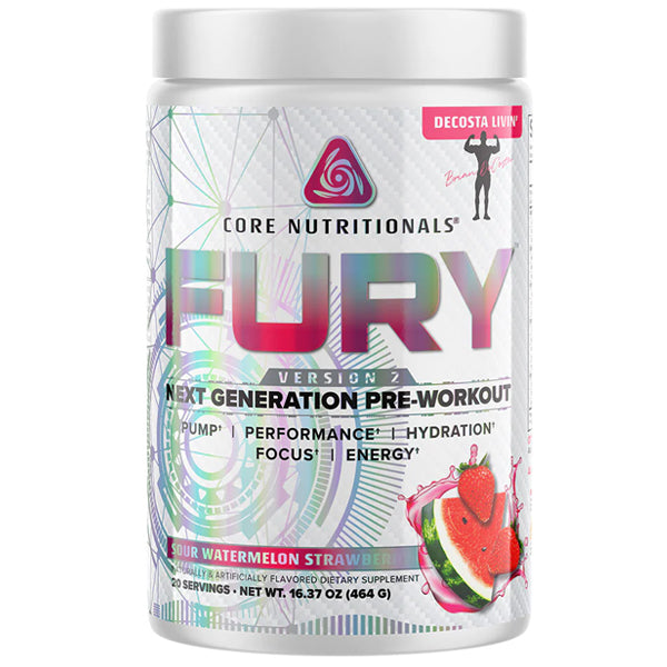 Fury V2 pre-workout powder for energy boost and muscle performance