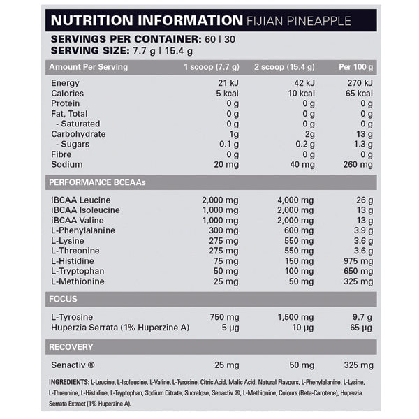 Close-up of flavored BCAA and EAA supplement for muscle building