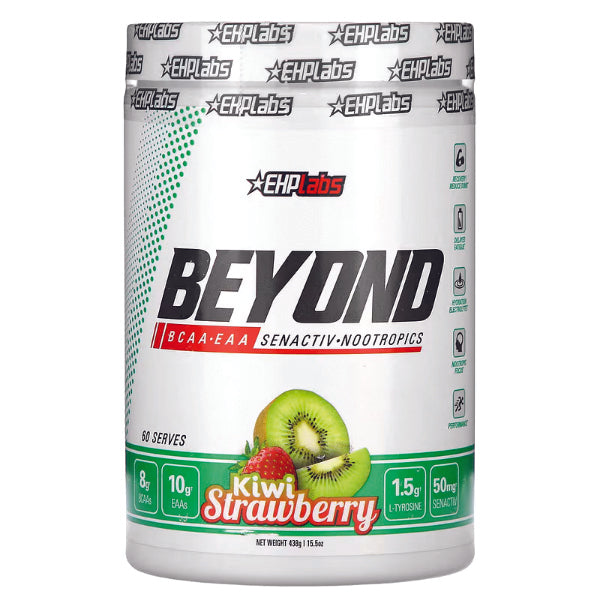 Close-up of flavored BCAA and EAA supplement for muscle building