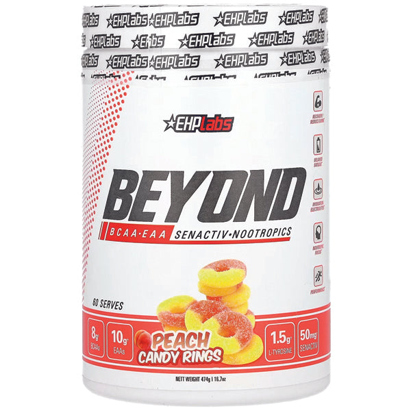 EHP Labs Beyond BCAA+EAA powder for intra-workout recovery and performance
