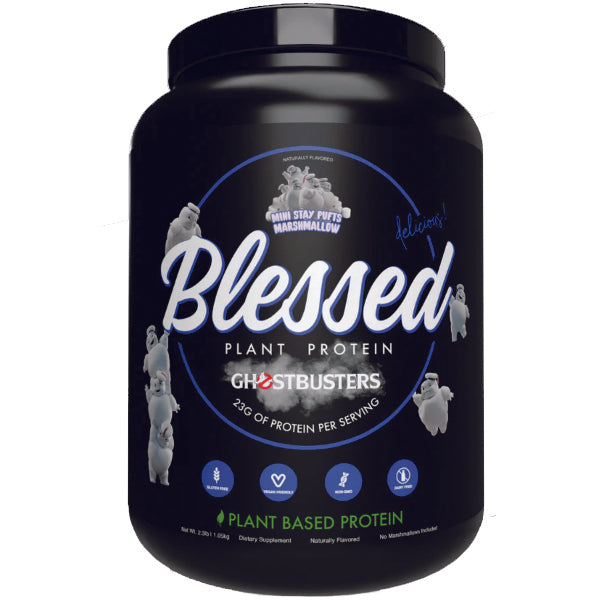 EHP Labs Blessed Plant Protein in a shaker bottle, perfect for post-workout recovery.