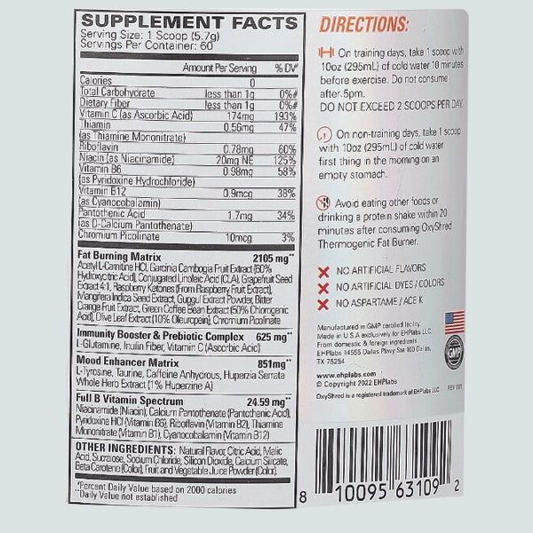 OxyShred Thermogenic Fat Burner in a gym setting, highlighting its role as an effective energy booster for workouts.