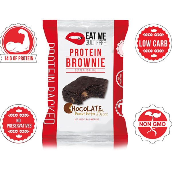 Healthy brownies with high protein, great for on-the-go energy.