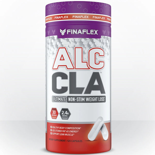 Close-up of Ultimate Non-Stim Fat Burner Capsules showcasing the ALC and CLA ingredients.