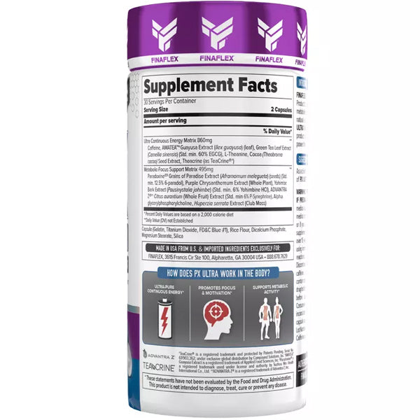 Close-up of Ultra Energy & Weight Loss Support Capsules in a hand, emphasizing their easy consumption and quality ingredients.