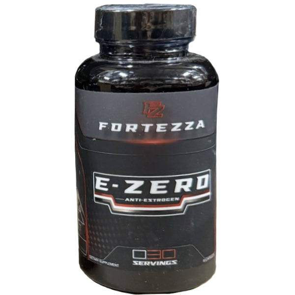Front view of Fortezza AlphaBlock bottle — estrogen blocker capsules designed for men