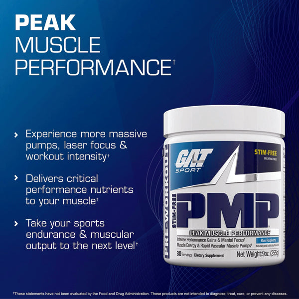 Athlete using GAT Sport PMP Stim-Free for enhanced focus and energy in gym.