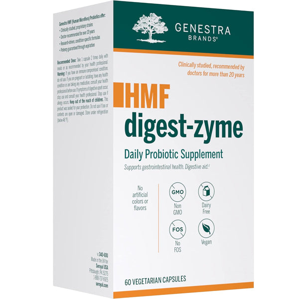 Digestive Harmony Capsules showcasing the bottle and capsule design, emphasizing gut health support.