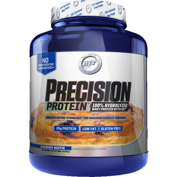 Precision Hydrolyzed Whey Protein - 5lbs container showcasing premium quality protein powder for athletes.