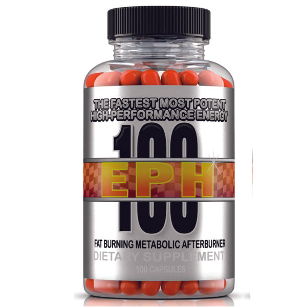 Close-up of Hardrock EPH Fat Burner Capsules showing powerful thermogenic ingredients