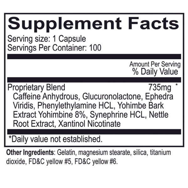 Close-up of Yellow Bullet supplement bottle highlighting thermogenesis support