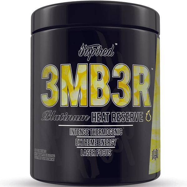 Front view of Inspired Nutraceuticals 3MB3R Platinum Heat Reserve bottle with label details
