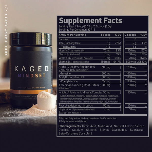 User  taking Kaged Mindset nootropic before a study session, showcasing its effectiveness in improving productivity.