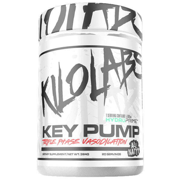 Close-up of ingredients including L-citrulline and glycerol in Kilo Labs Key Pump
