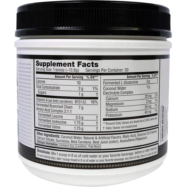 Close-up of powder texture highlighting clean fermented amino acids