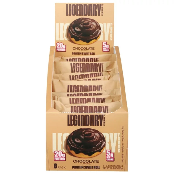 Close-up of Legendary Protein Sweet Roll showing soft, chewy texture for keto snacking Close-up of Legendary Protein Sweet Roll showing soft, chewy texture for keto snacking