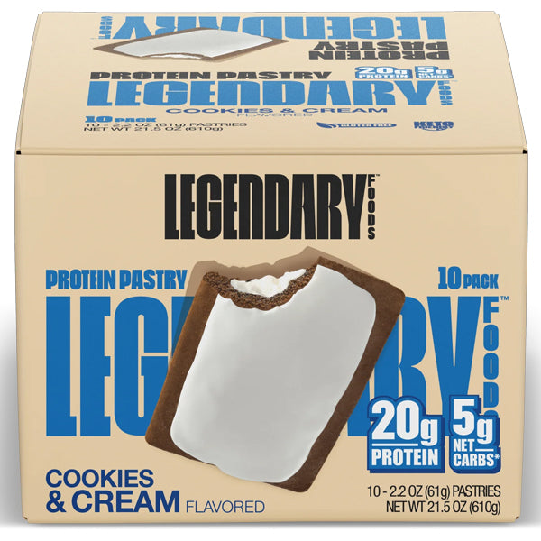 Close-up of Legendary High Protein Toaster Pastries showcasing their fluffy texture and delicious filling.