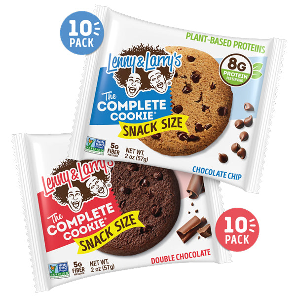 A close-up of Lenny & Larrys Vegan Protein Cookie, highlighting its soft texture and rich flavor.