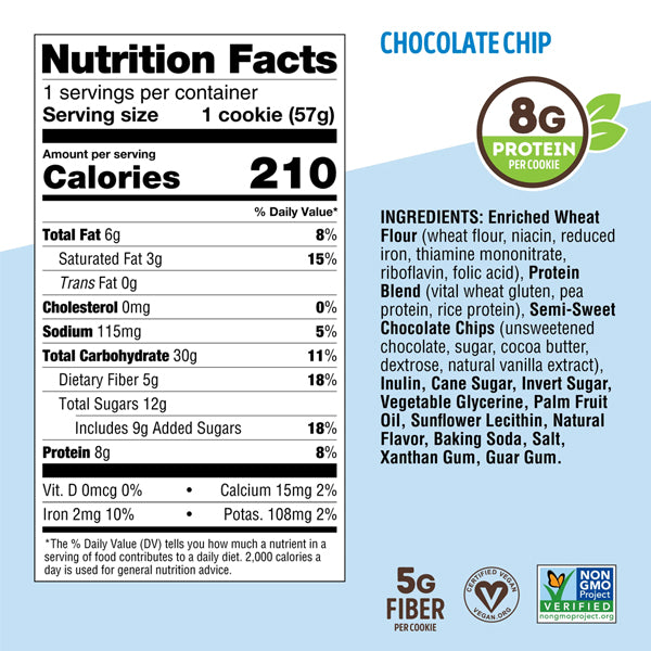Lenny & Larrys Vegan Protein Cookies displayed in a bowl, perfect for a healthy snack time.