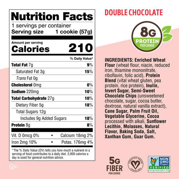 Lenny & Larrys Vegan Protein Cookie in a vibrant packaging, showcasing its deliciousness.