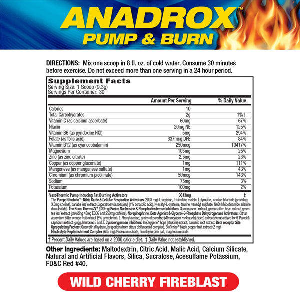 Athlete using Anadrox Elite during a workout, demonstrating energy and muscle pump benefits.