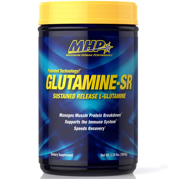 MHP Sustained Release Glutamine 2.2lbs - a vital supplement for athletes focusing on muscle recovery.