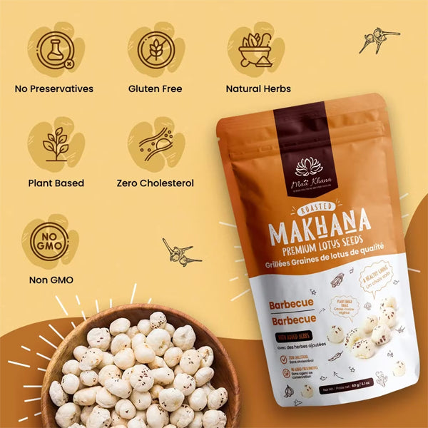 Close-up of flavored premium lotus seeds, healthy vegan snack.