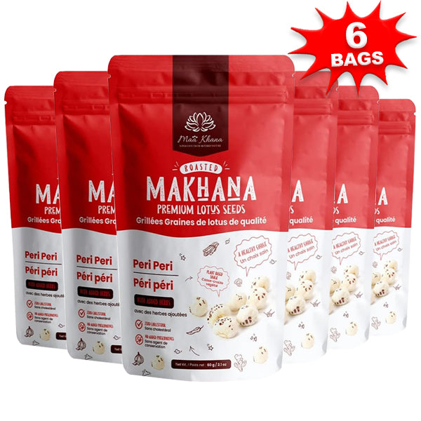 Packaging of premium lotus seeds, gluten-free and nutritious superfood.