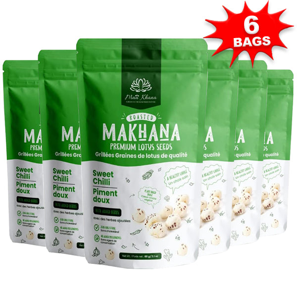 Serving suggestion of makhana with herbs in a bowl, ideal for weight loss.